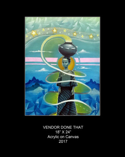 Vendor Done That (2017) Painting by Mel Casipit