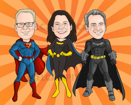 superhero group cartoon mel casipit web